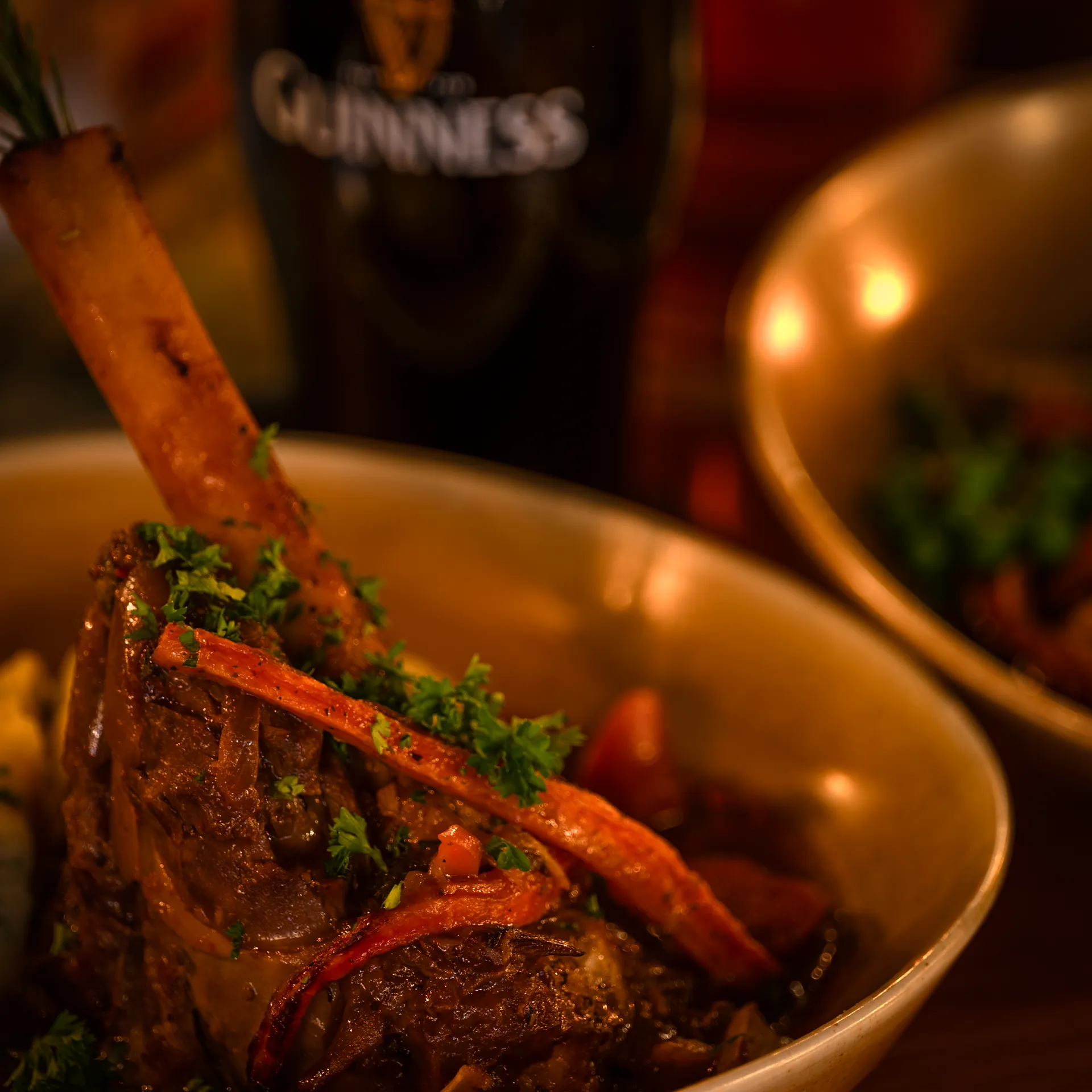 Lamb Shank at O'Neill's Irish Pub & Restaurant in Uppsala.